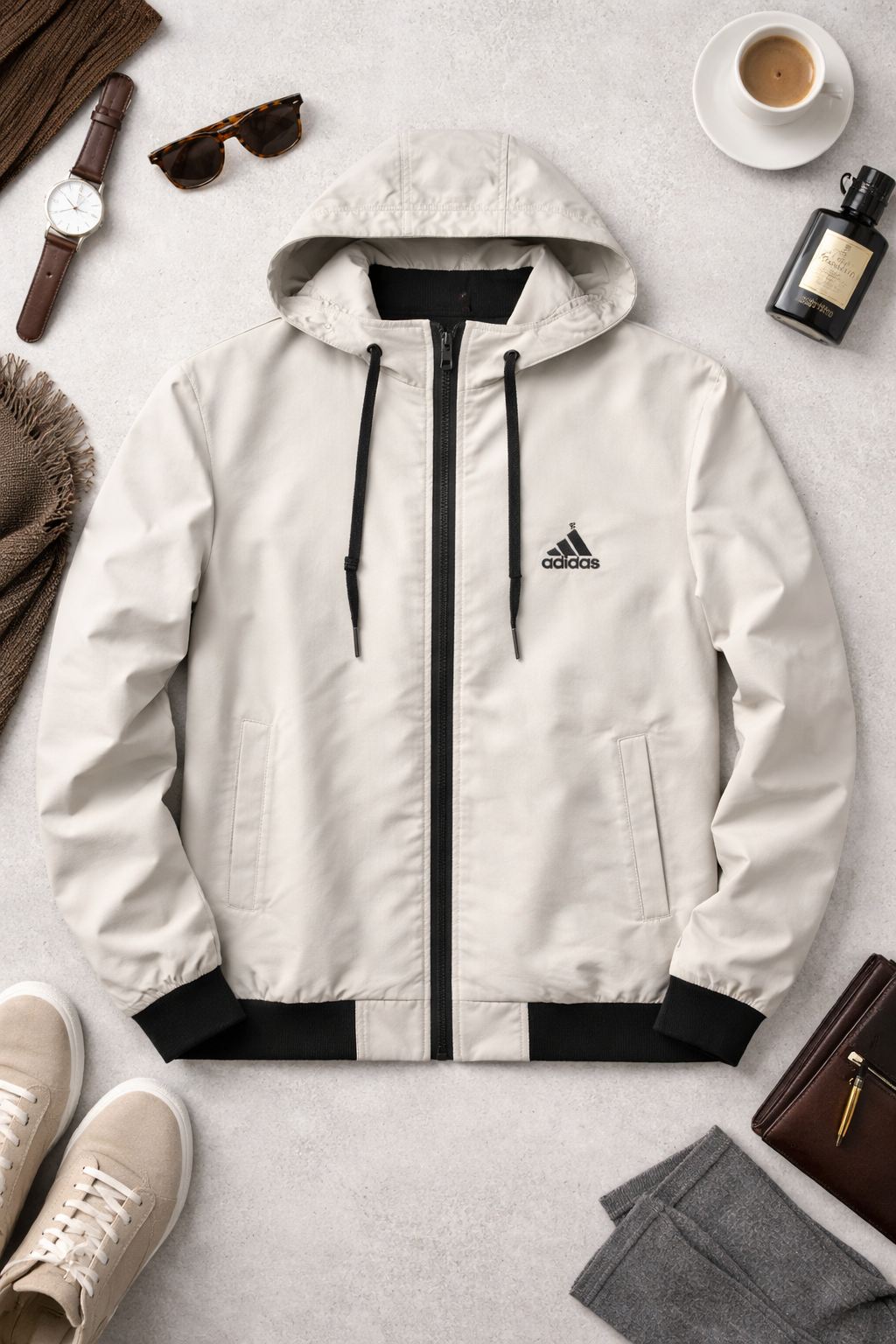Adidas Hooded Windbreaker Jacket – ASPIRE