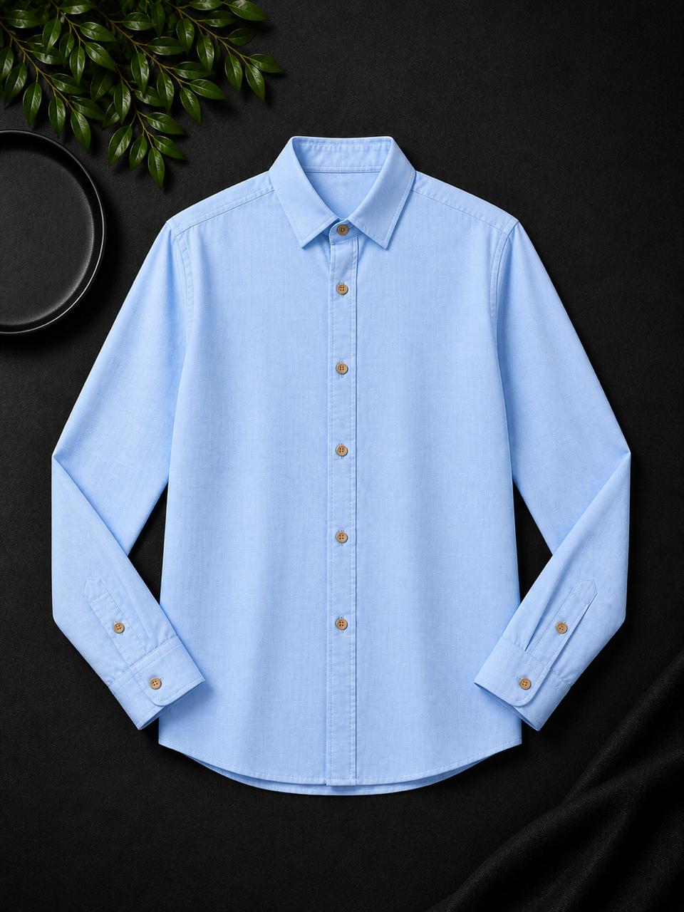 Linen Shirt Long Sleeve with Collar