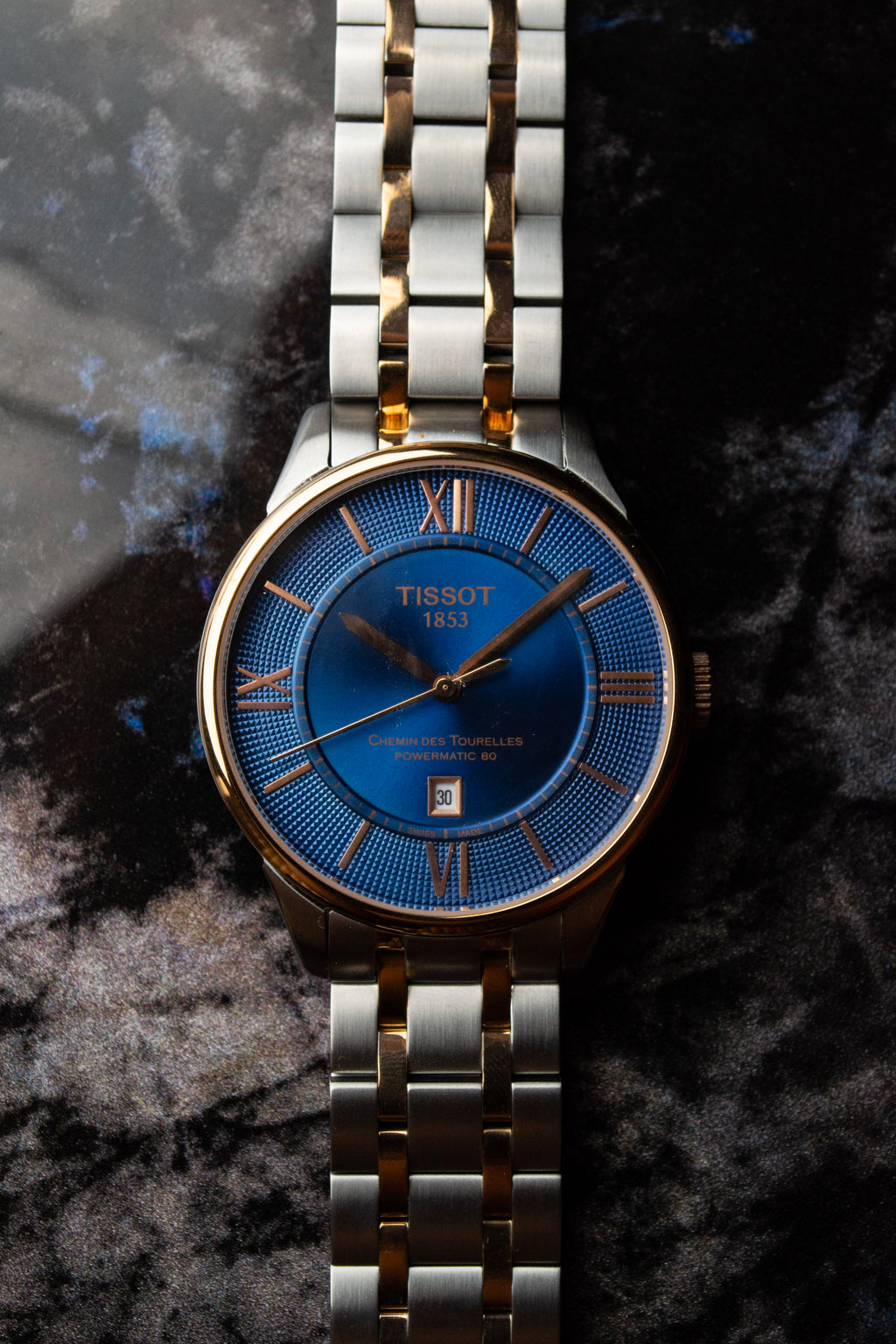 Tissot Chemin Des Tourelles Bleu Or