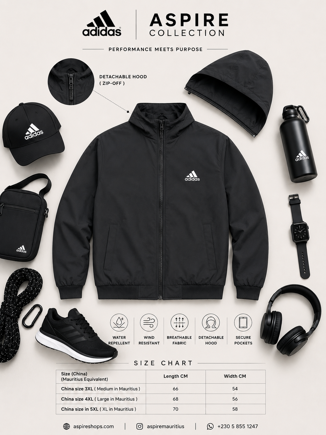 Adidas Hooded Windbreaker Jacket