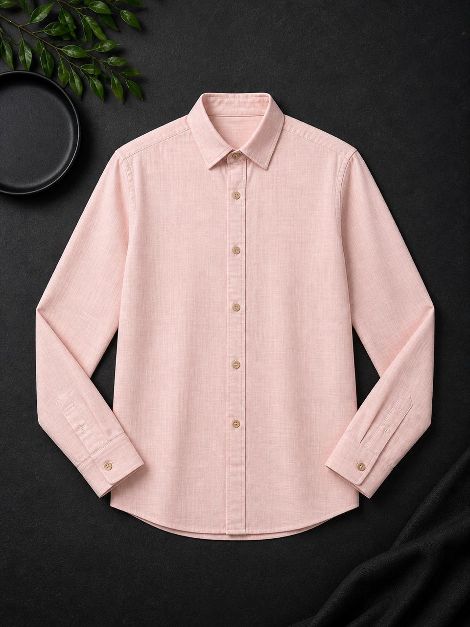 Linen Shirt Long Sleeve with Collar