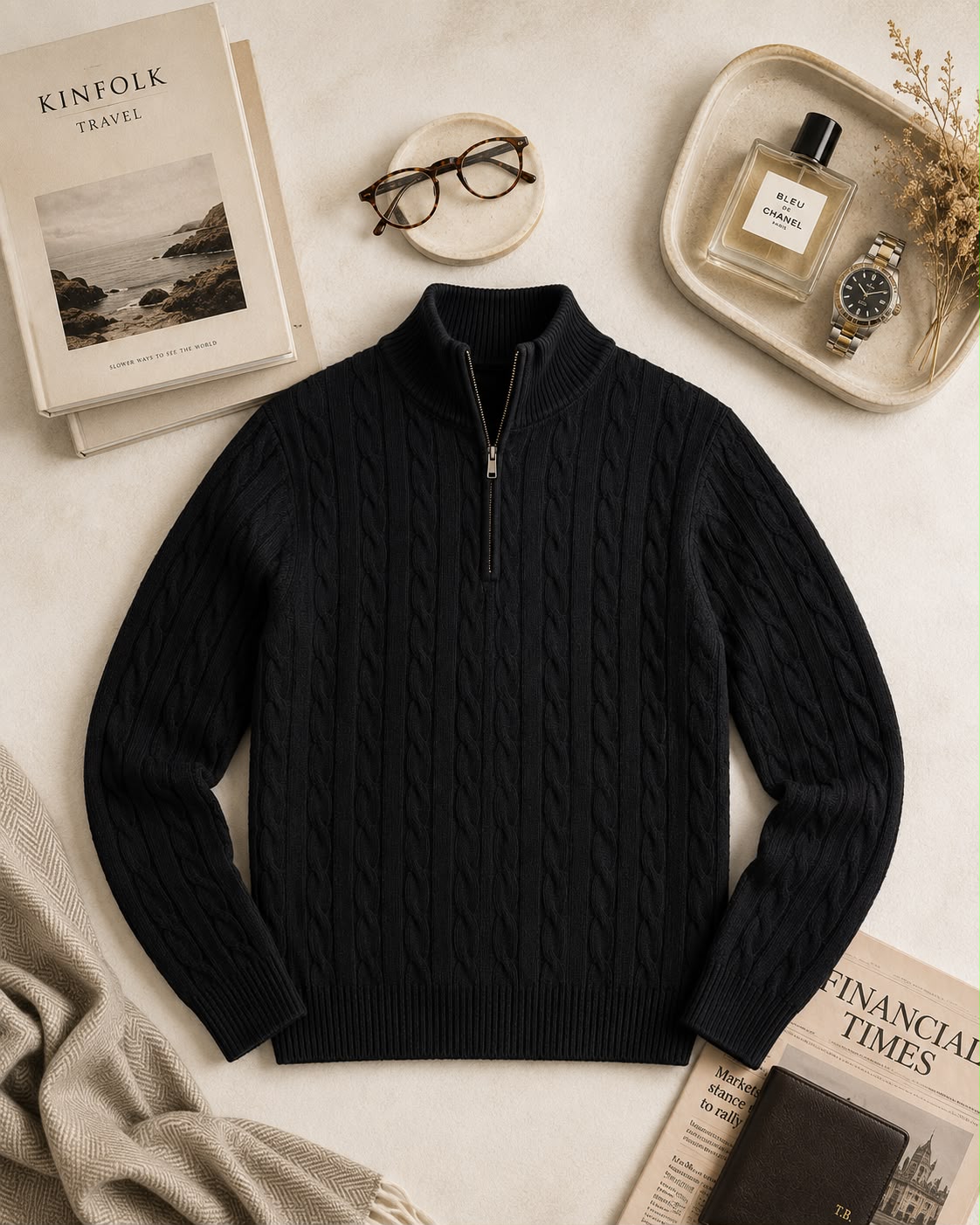 Quarter Zipper Sweater (Pattern)