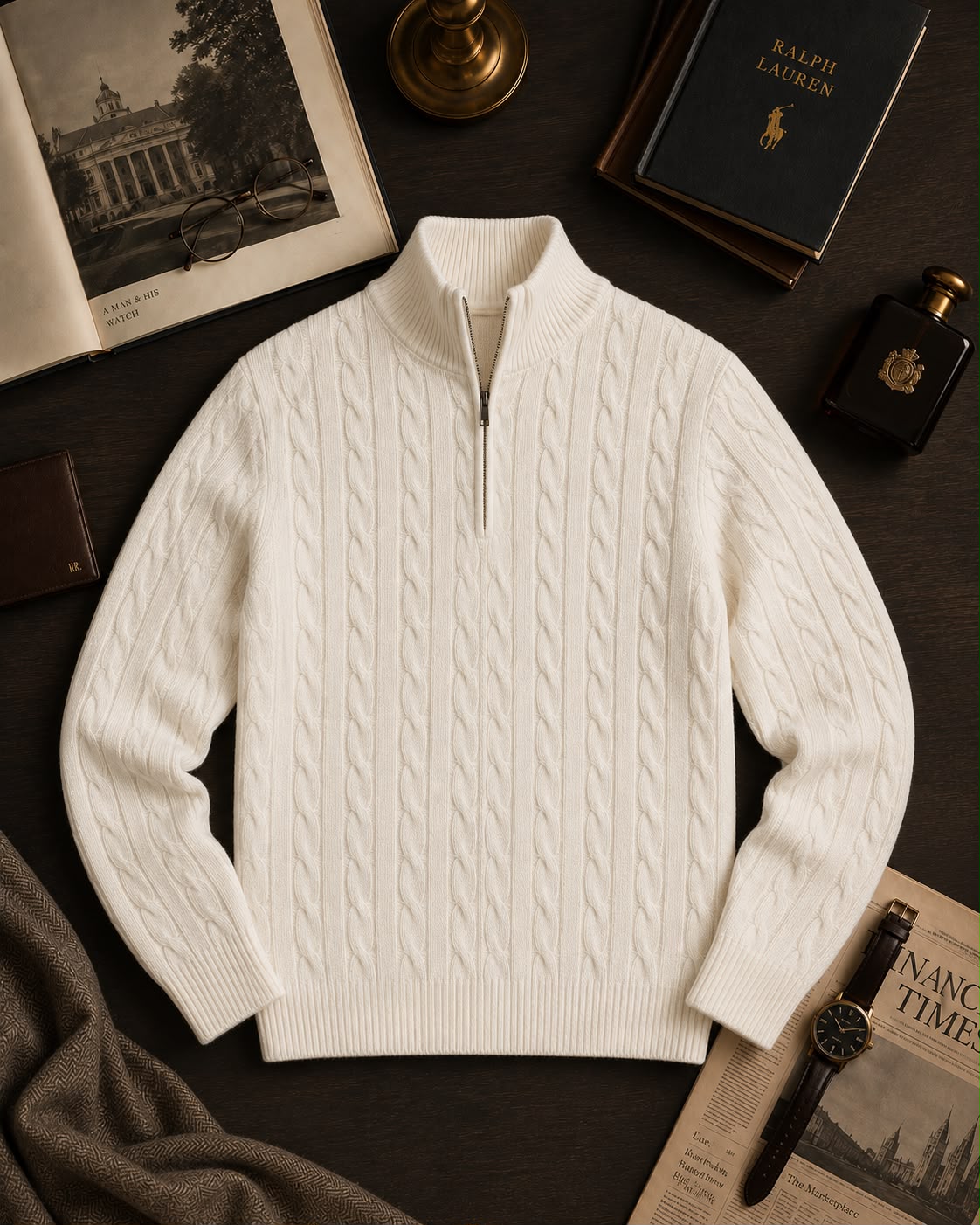Quarter Zipper Sweater (Pattern)