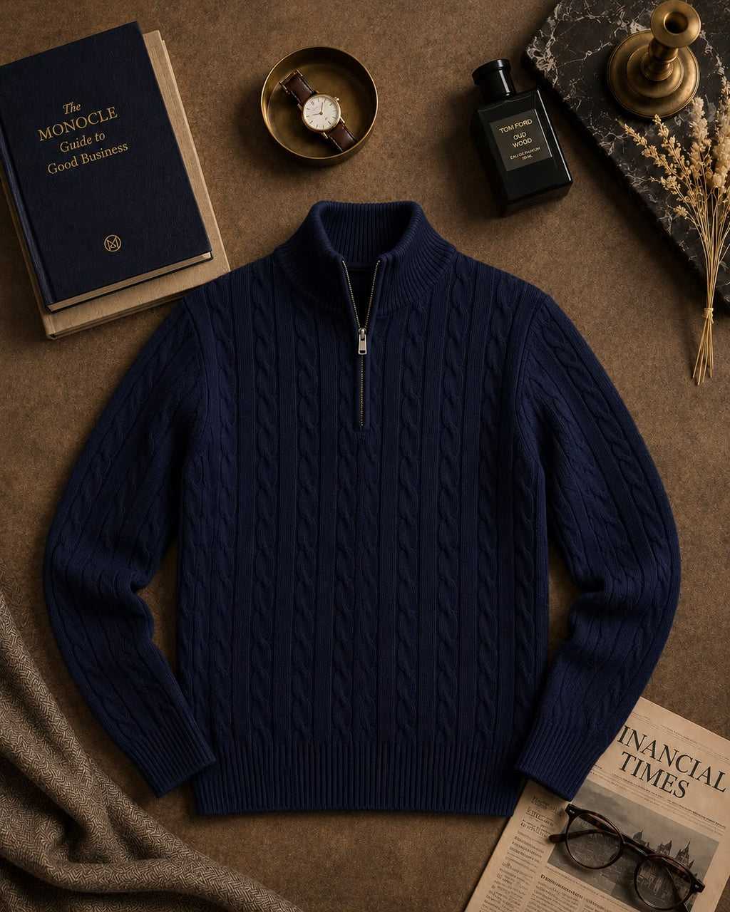 Quarter Zipper Sweater (Pattern)