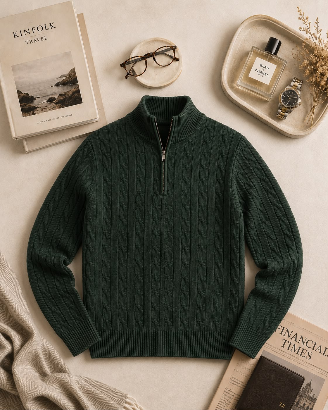 Quarter Zipper Sweater (Pattern)