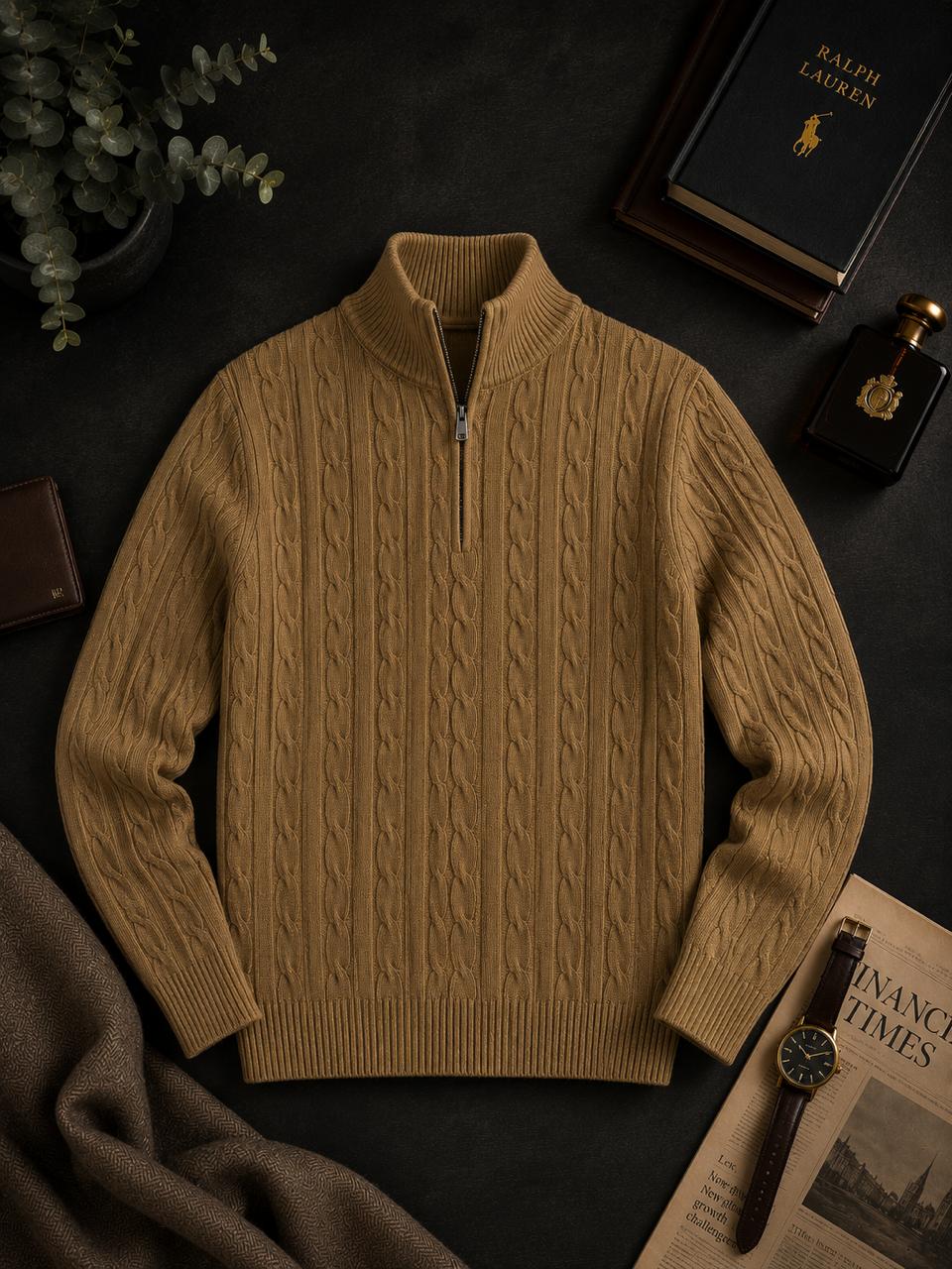 Quarter Zipper Sweater (Pattern)