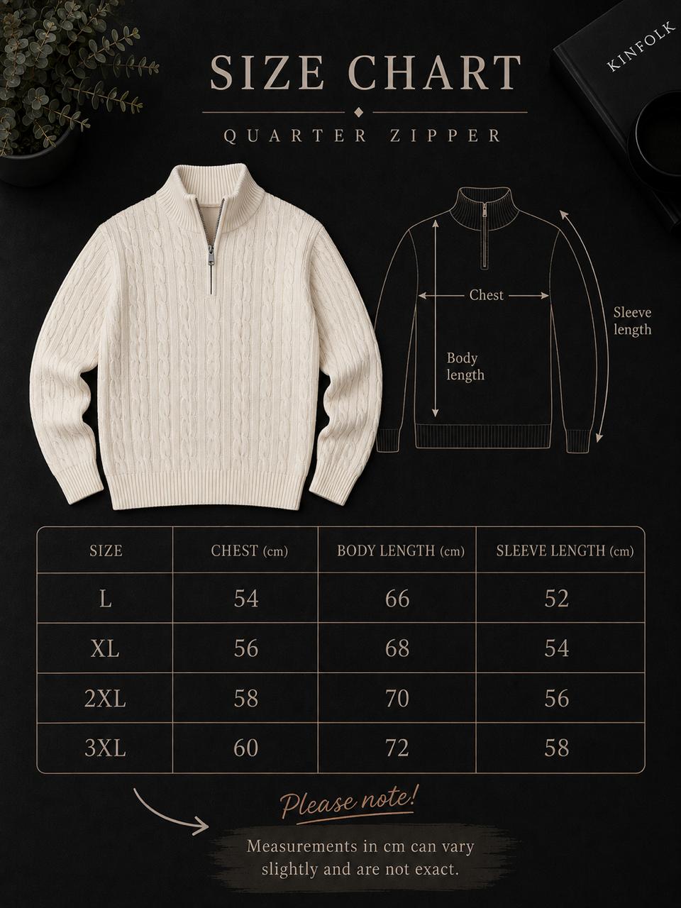 Quarter Zipper Sweater (Pattern)