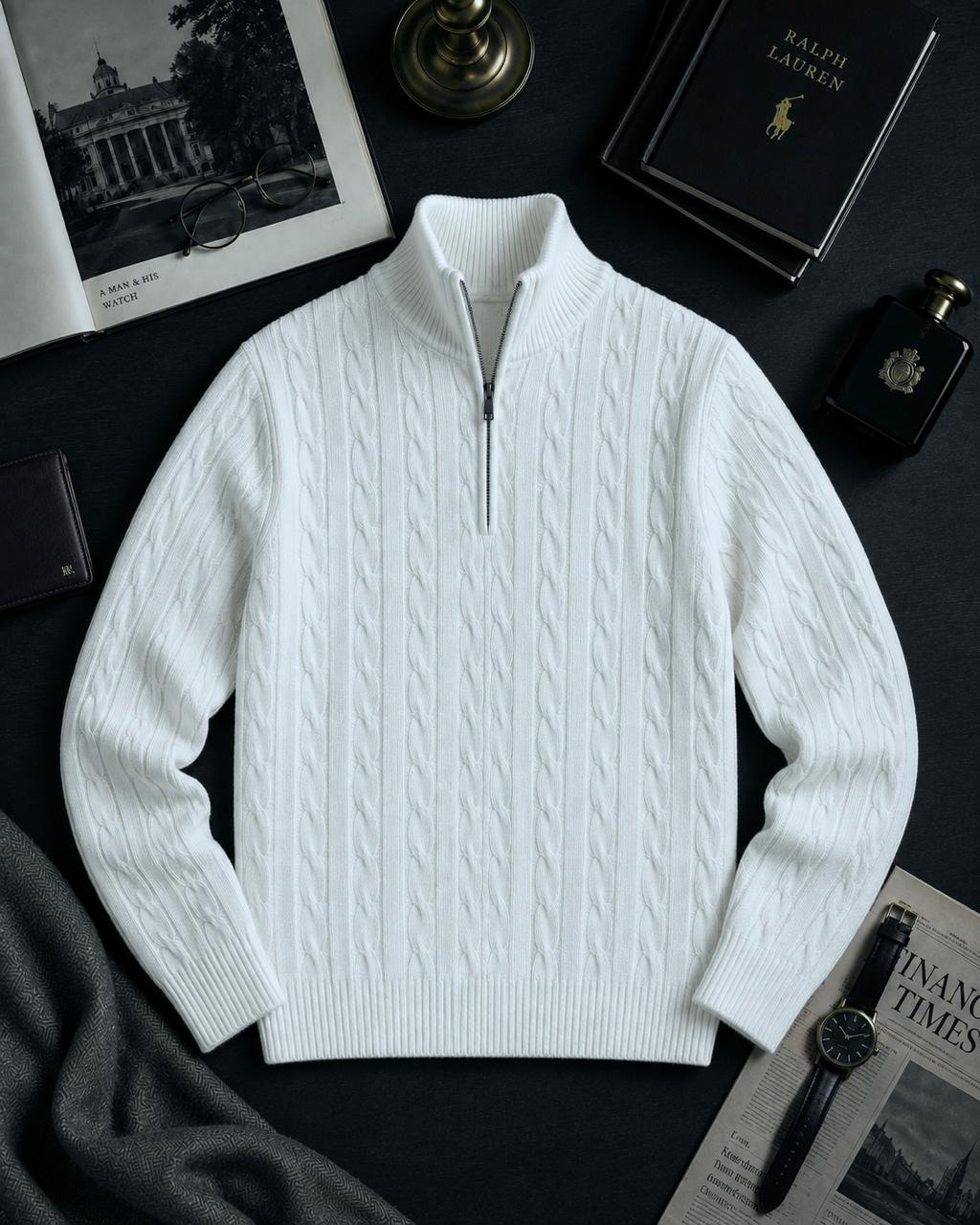 Quarter Zipper Sweater (Pattern)