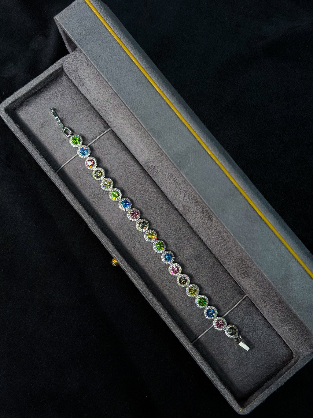 Rainbow Tennis Bracelet