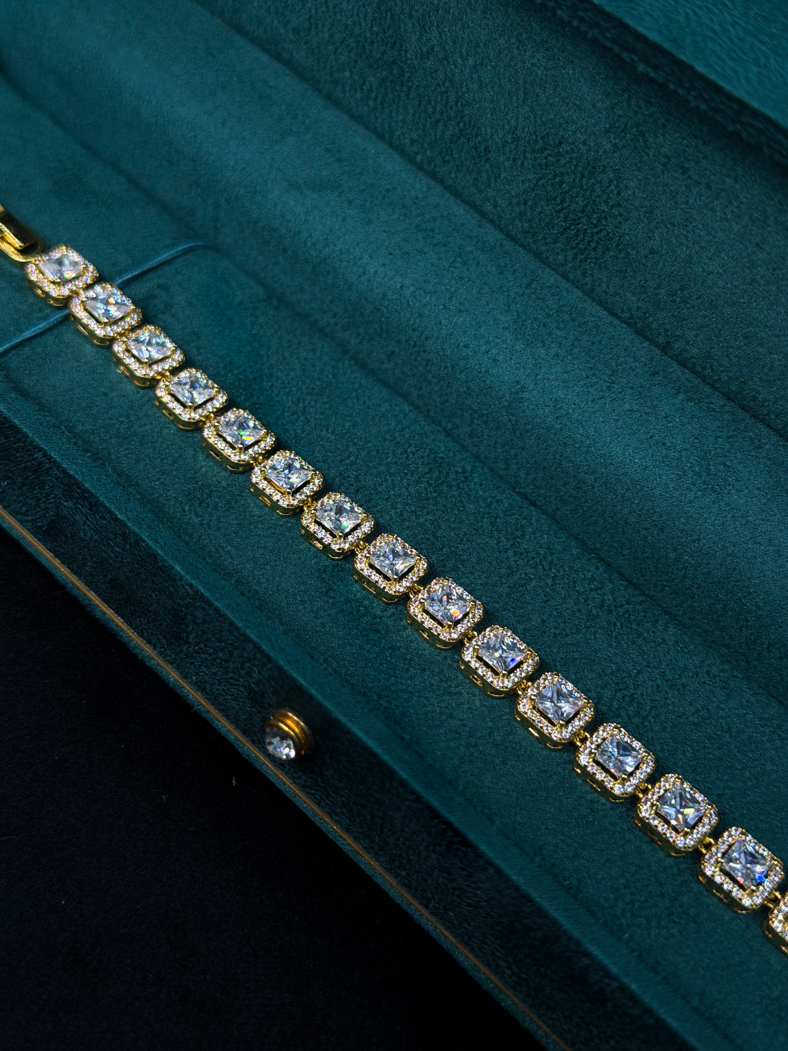 Royal Crown Tennis Bracelet