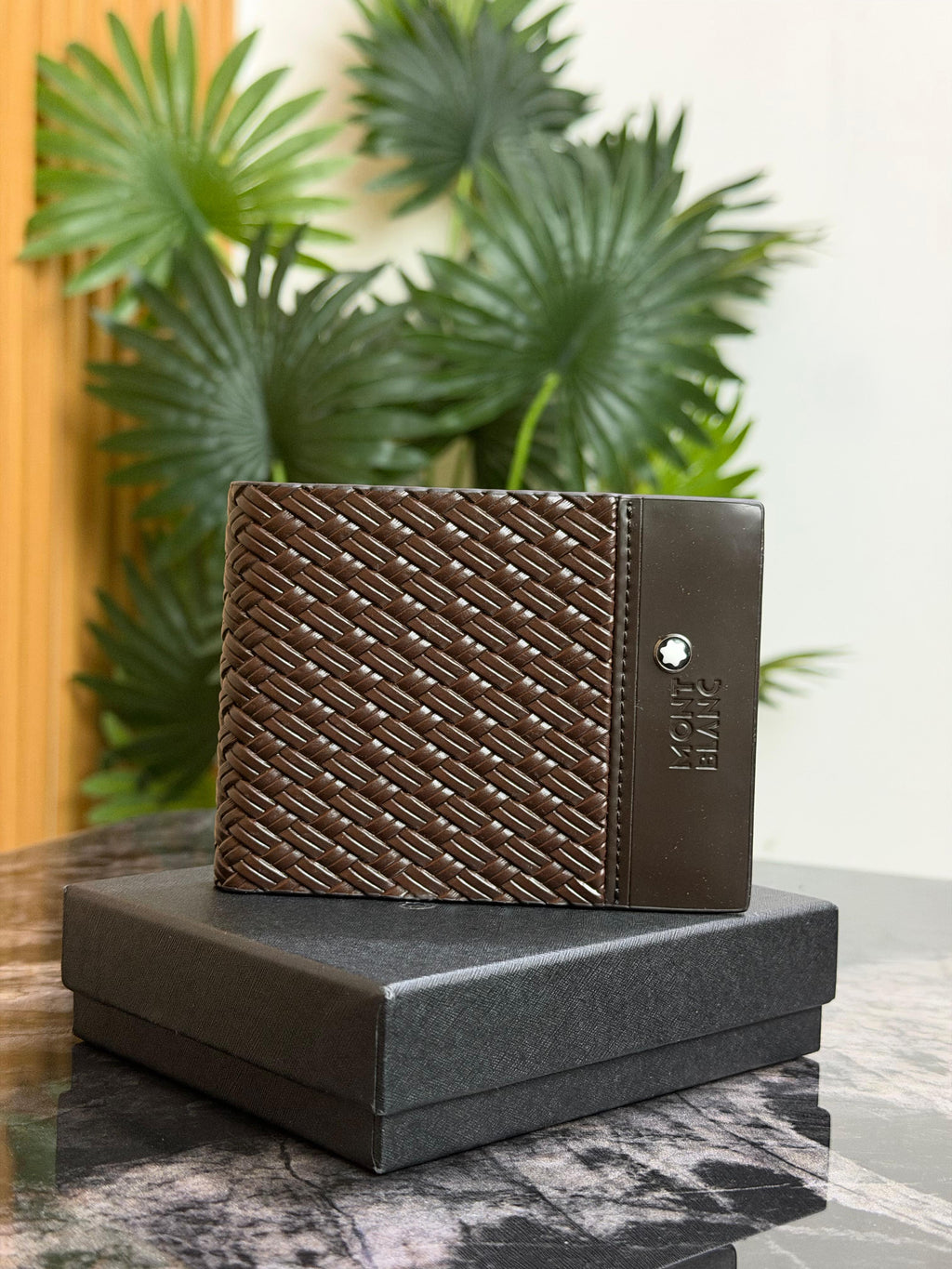 Mont Blanc Brown Motif Wallet