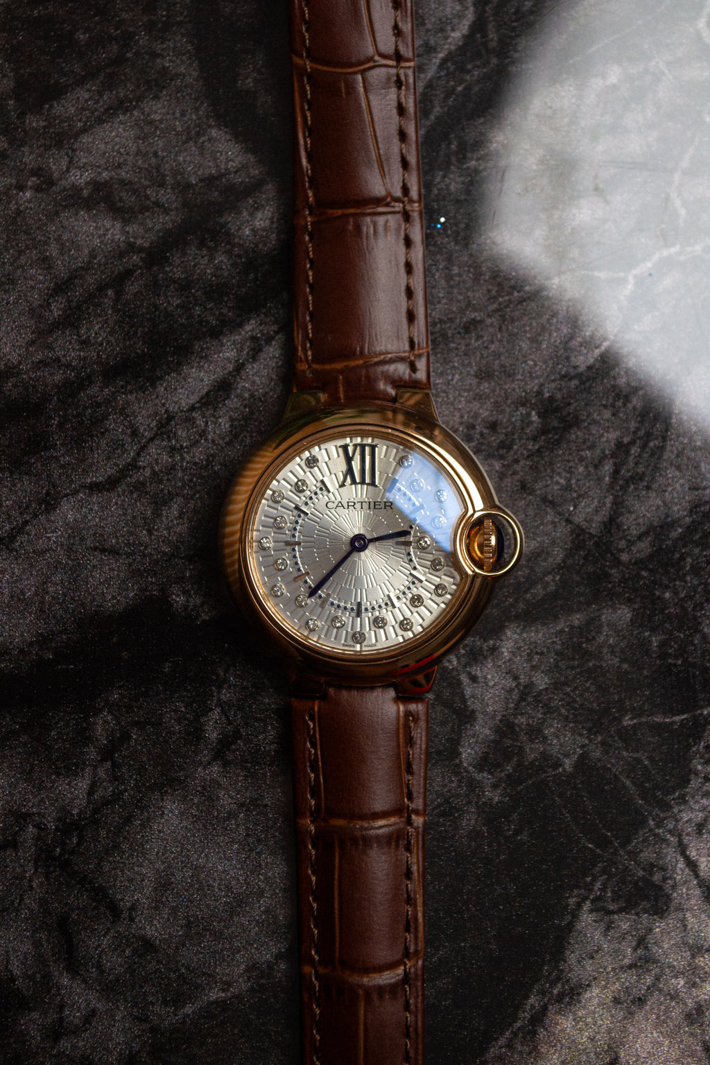 Cartier "Ballon Bleu" Brown For Lady