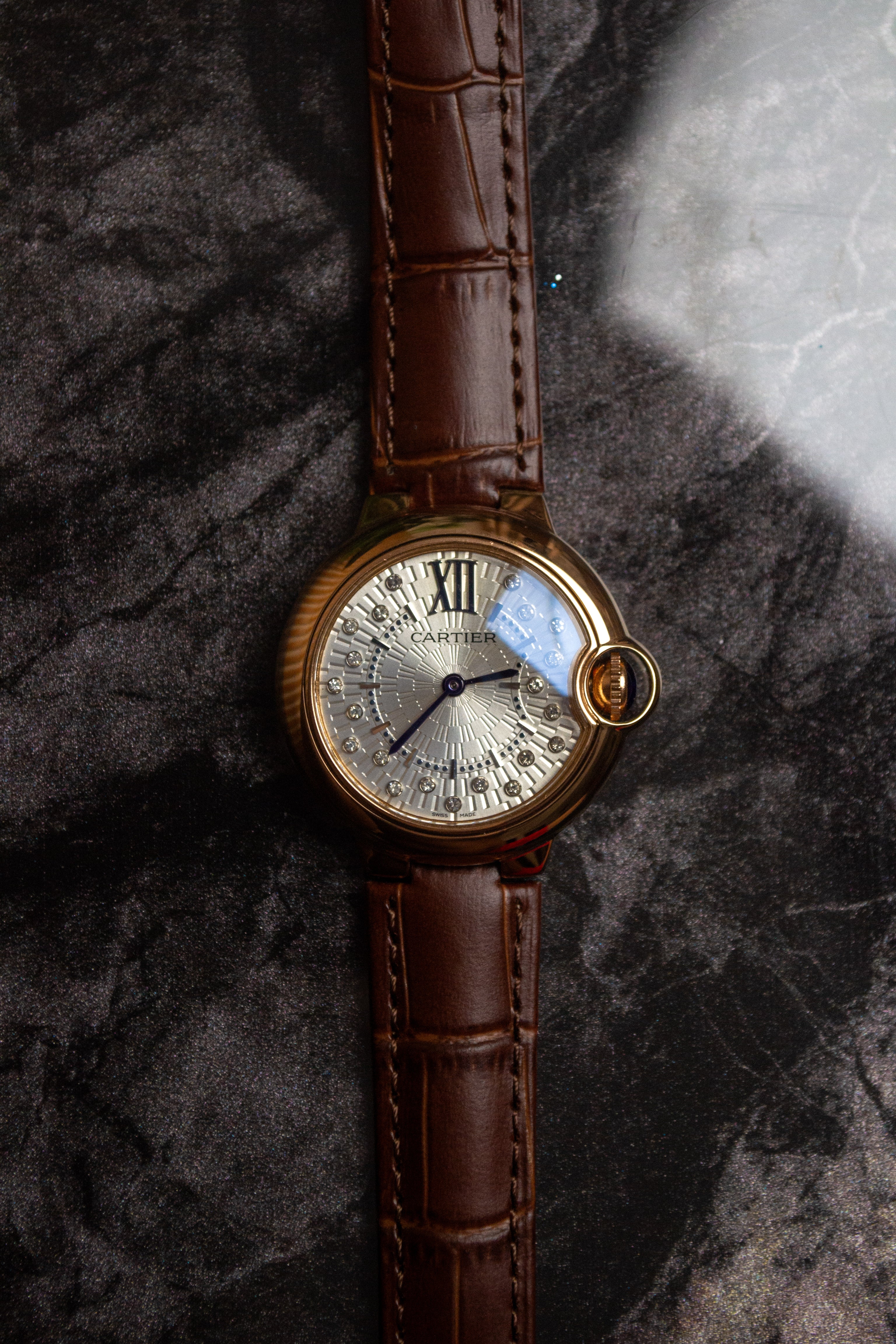 Cartier "Ballon Bleu" Brown For Lady