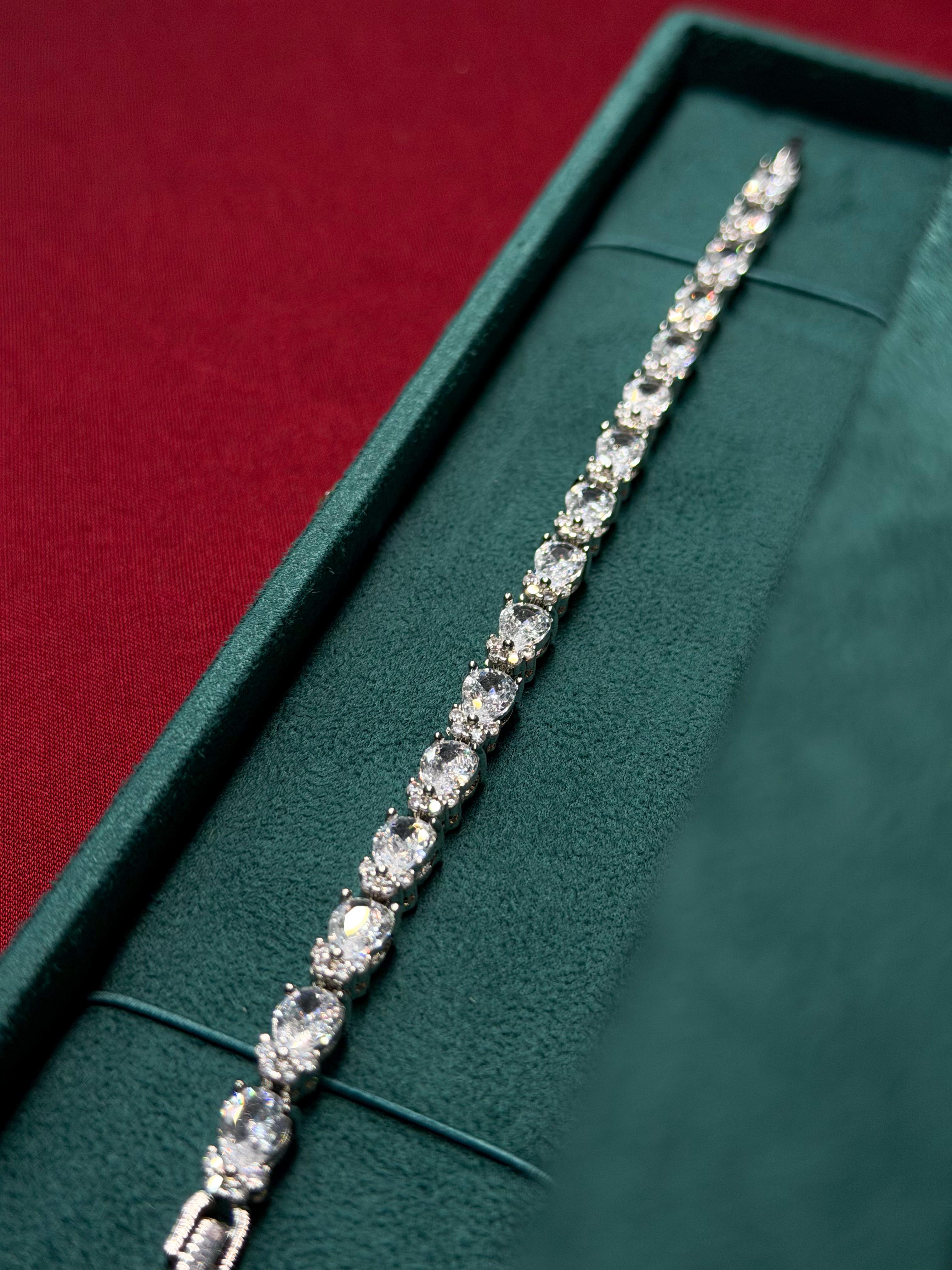 Pear Cut Tennis Bracelet