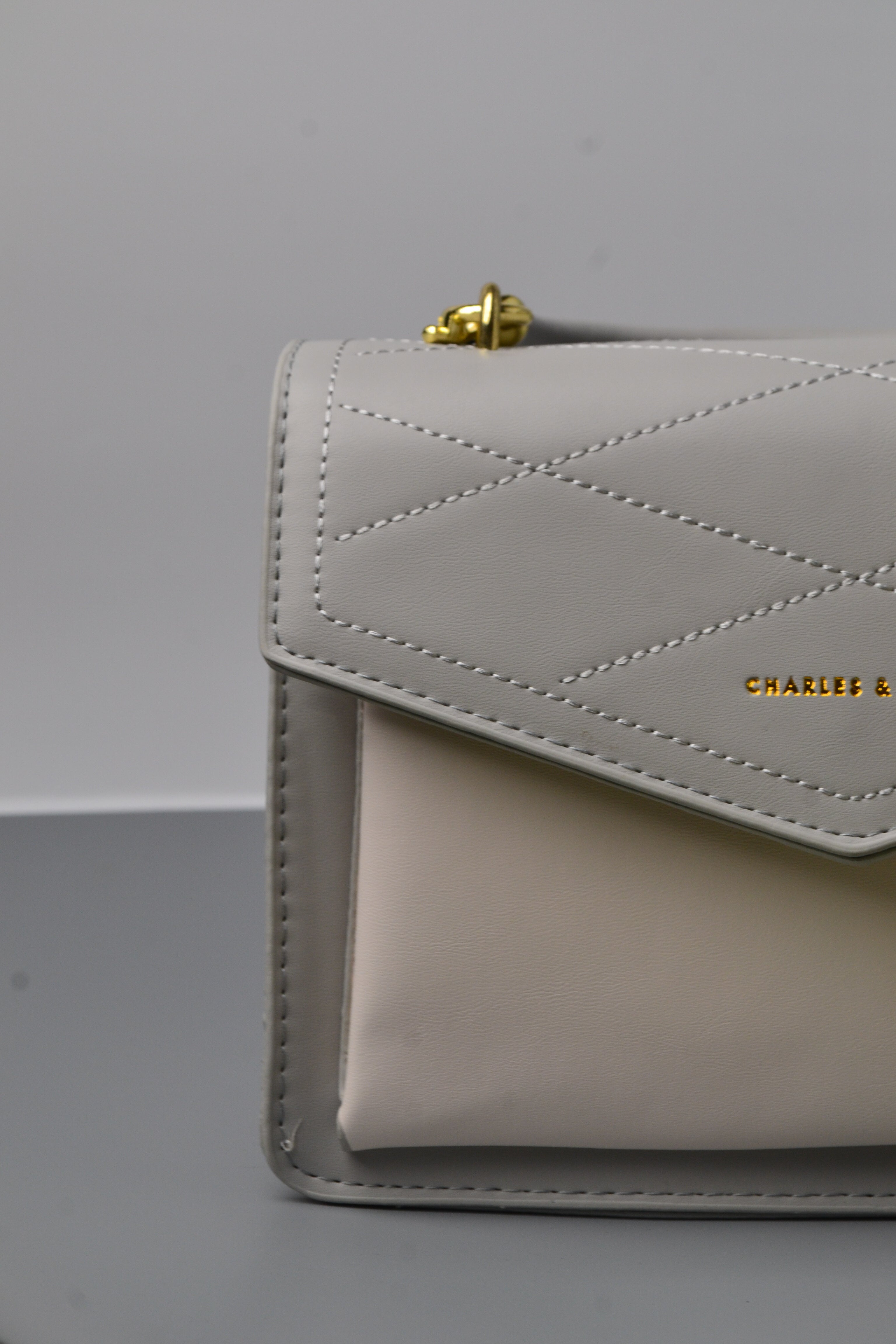 Charles & Keith Grey Handbag