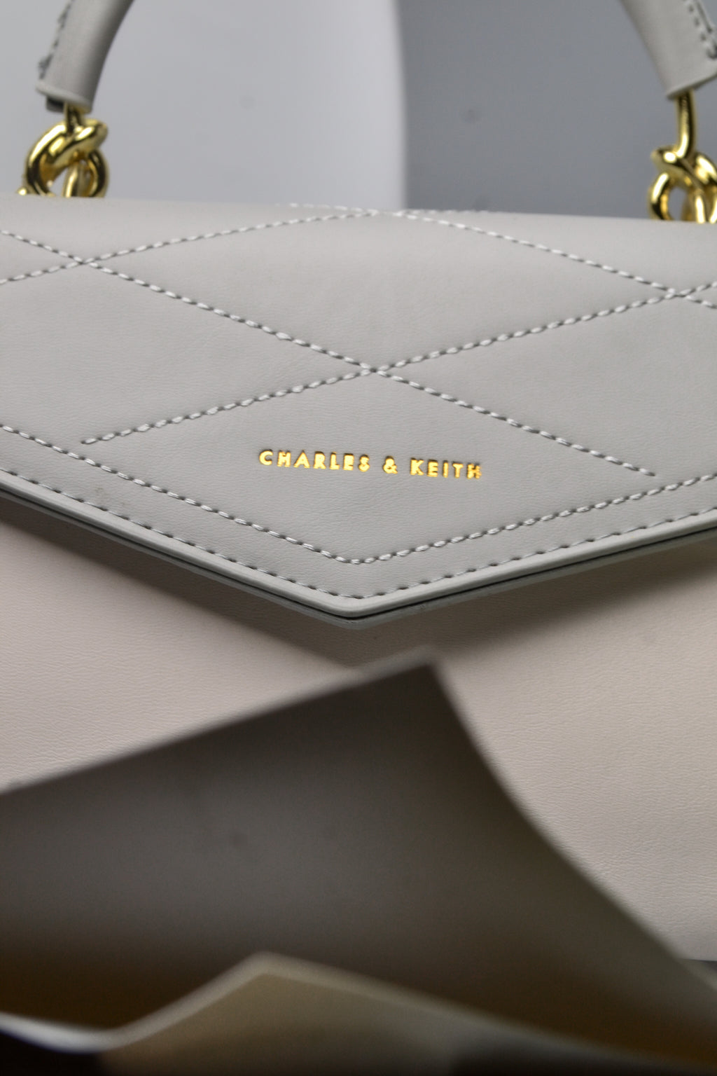 Charles & Keith Grey Handbag