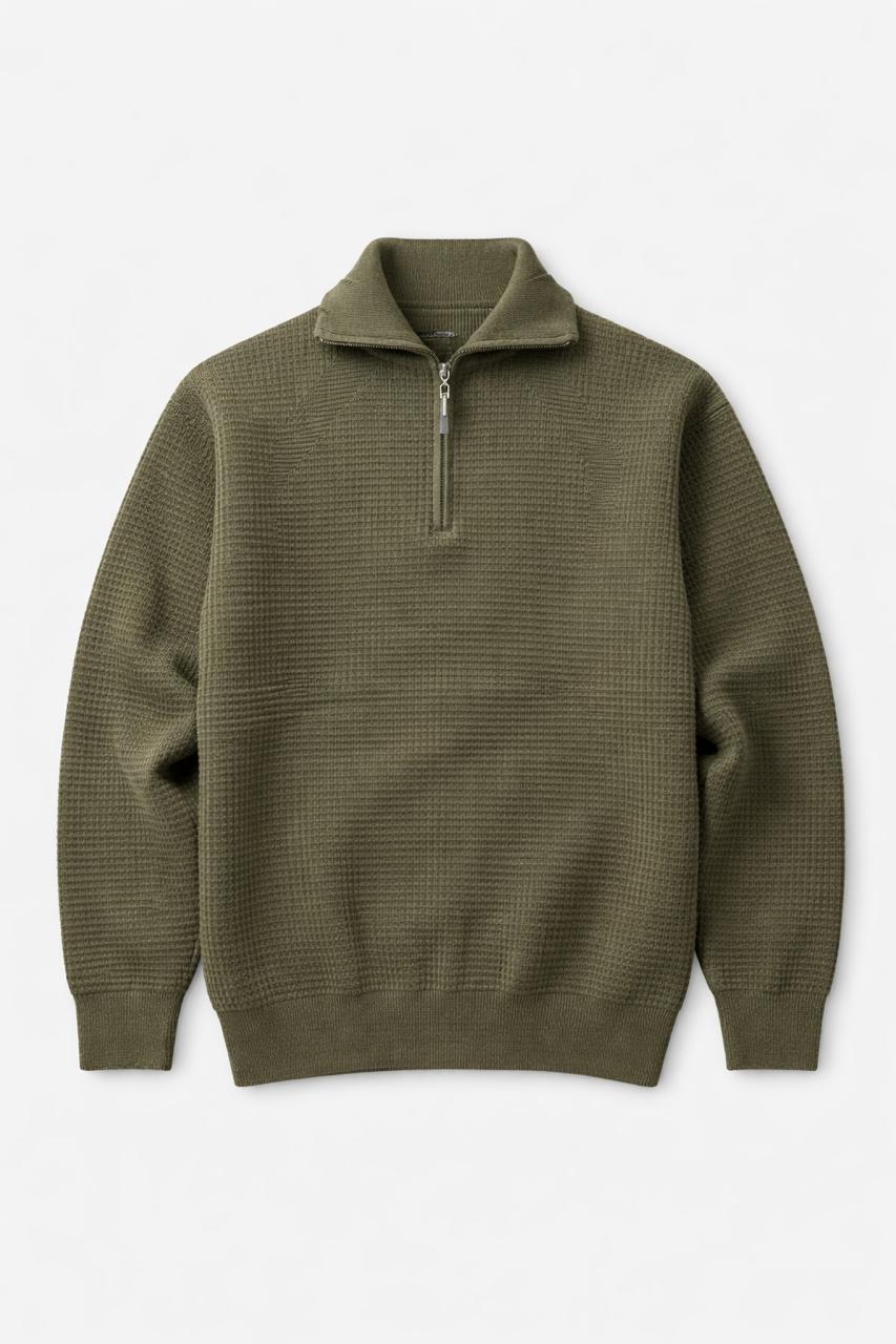 Half Zipper Without Collar