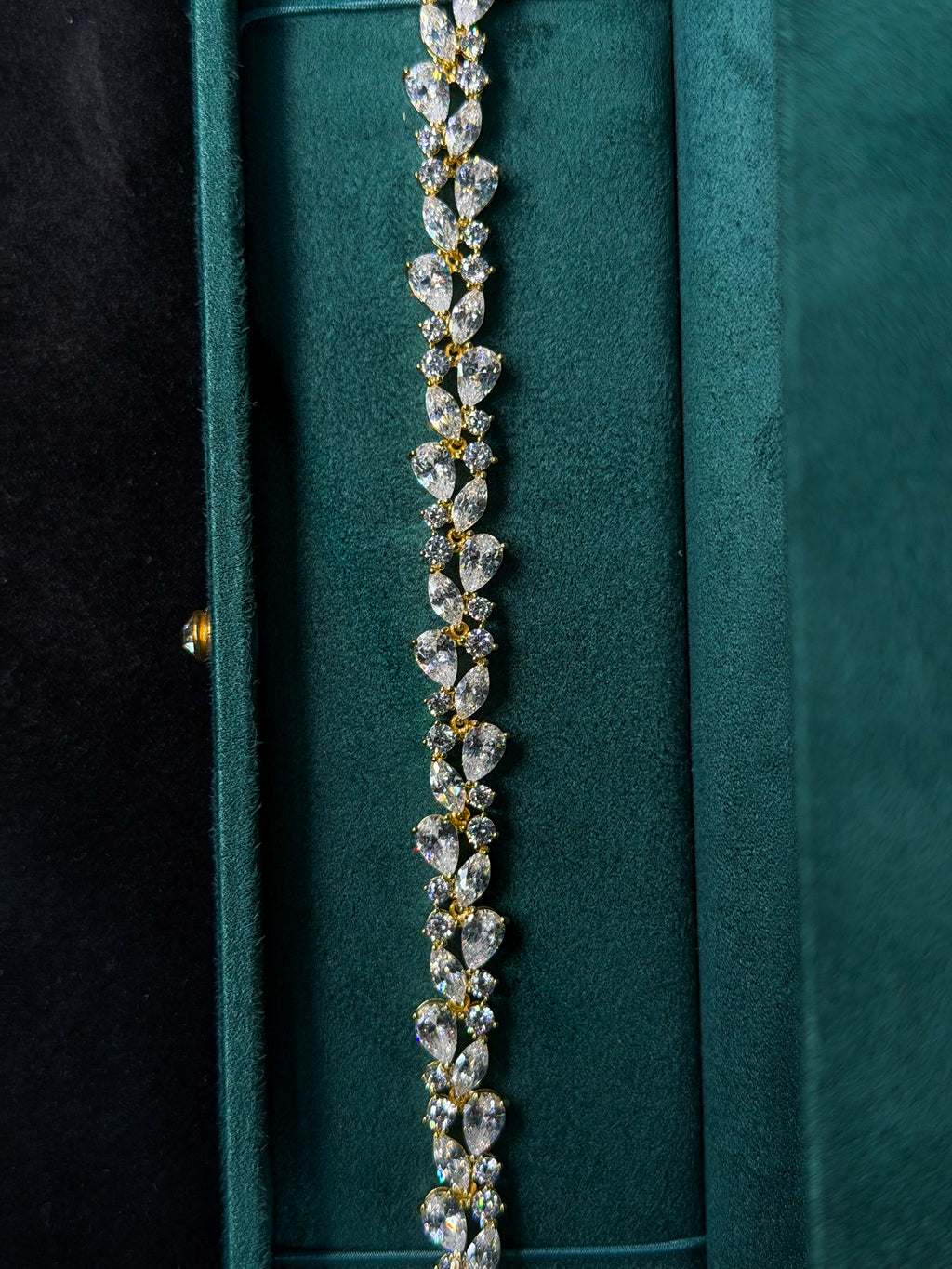 Golden Vine Tennis Bracelet