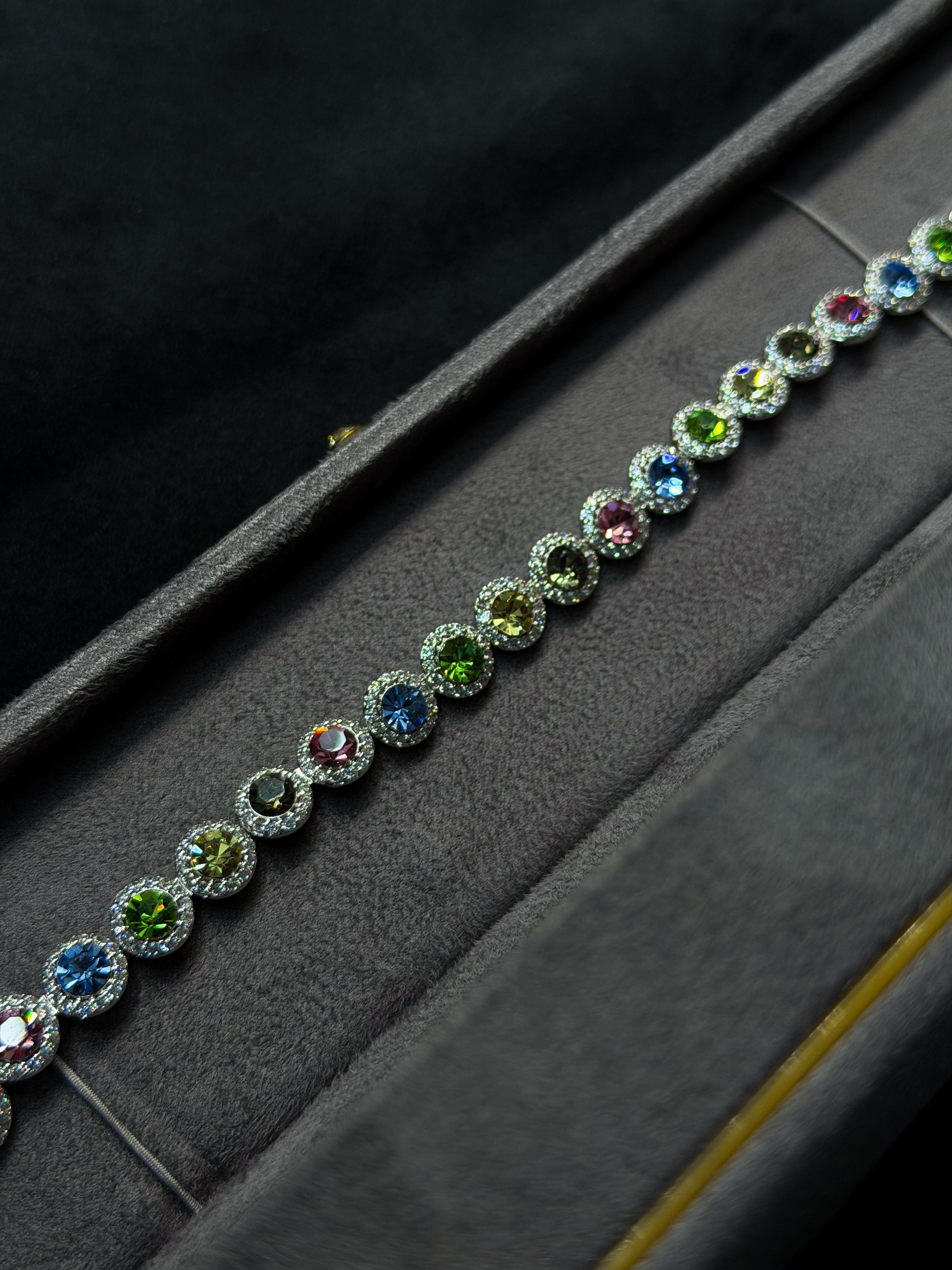 Rainbow Tennis Bracelet