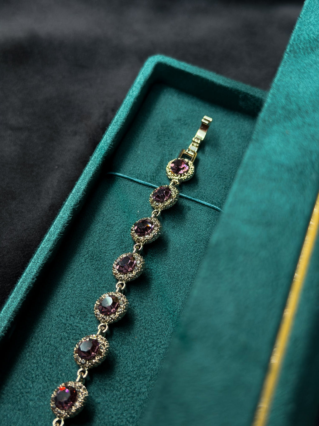 Violet Majesty Tennis Bracelet