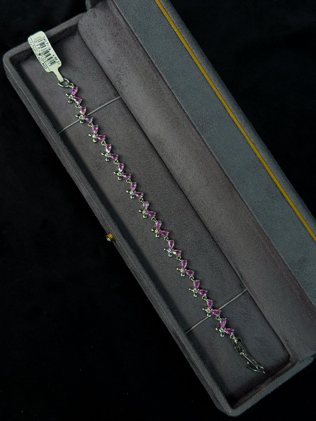 Purple Blossom Tennis Bracelet