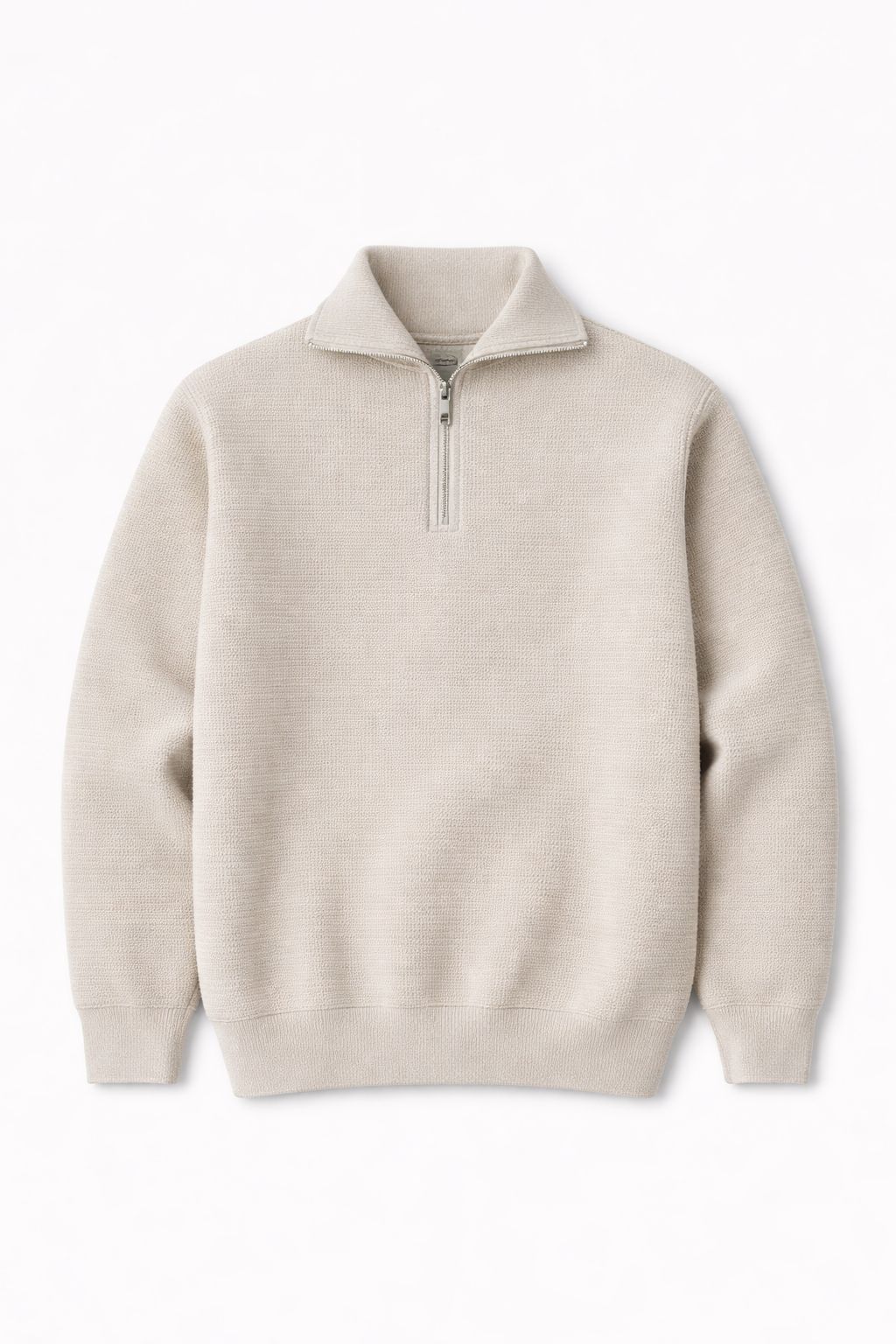 Half Zipper Without Collar