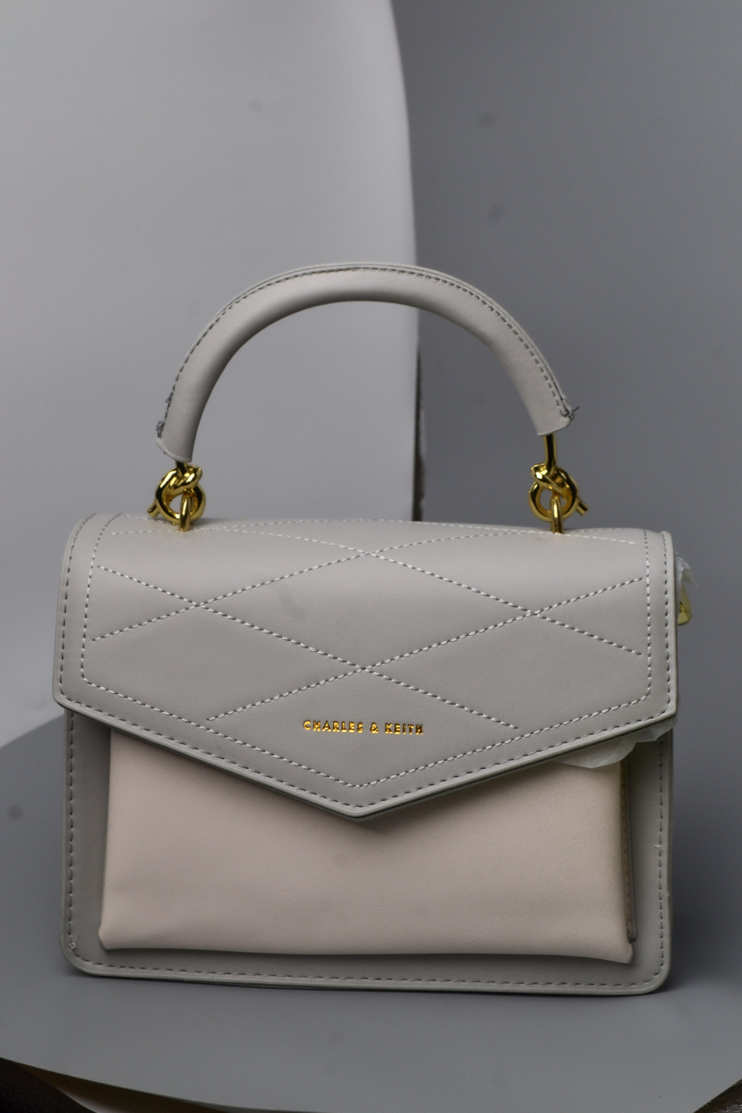 Charles & Keith Grey Handbag