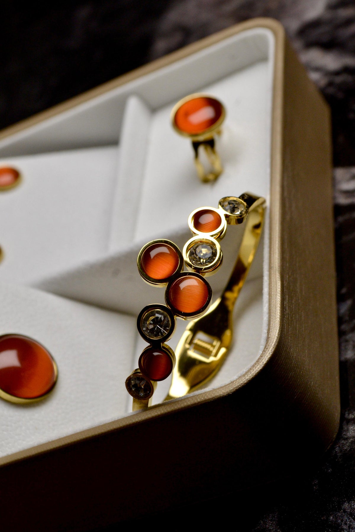 Amber Gemstone Jewelry Set