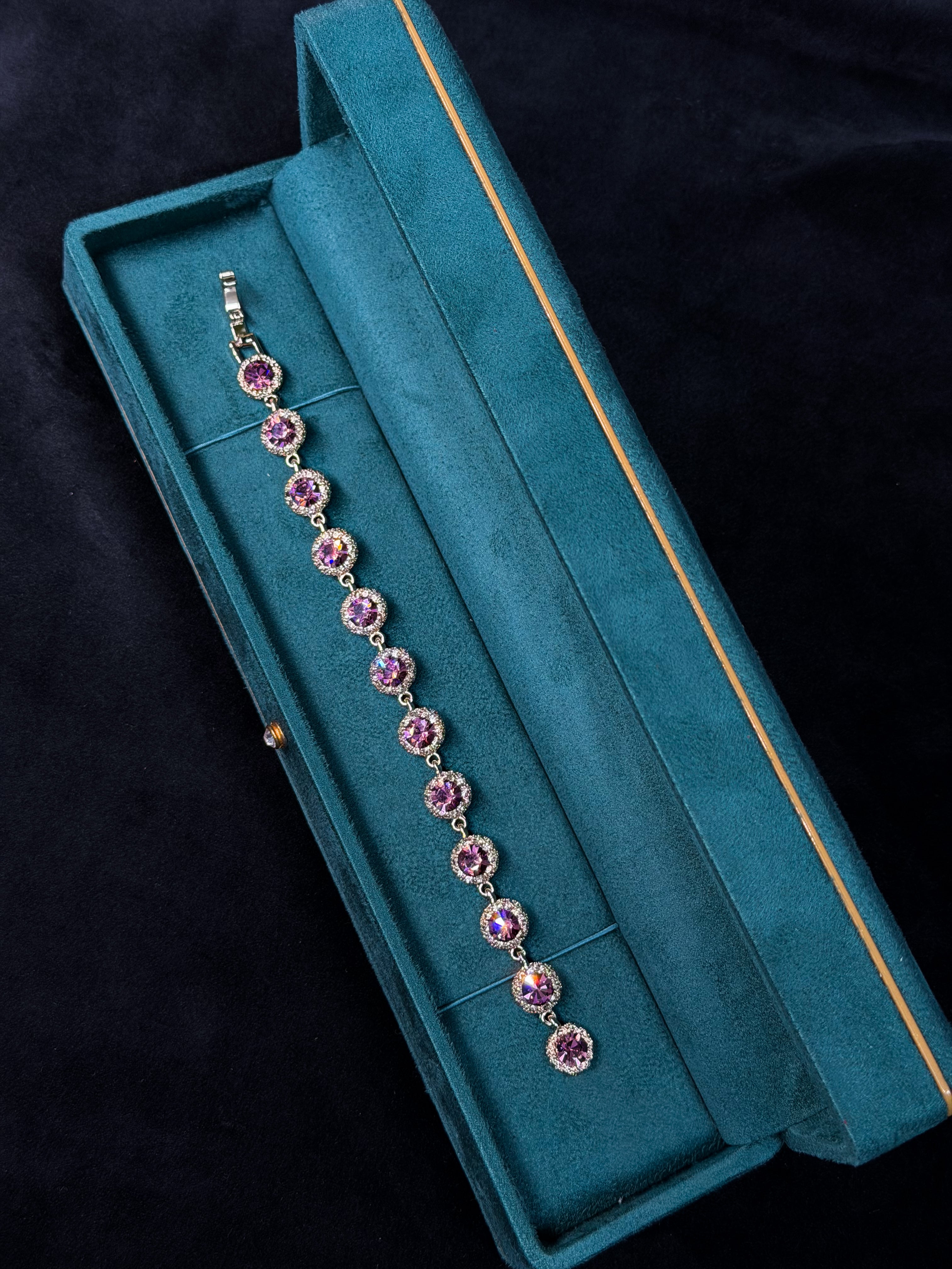 Violet Majesty Tennis Bracelet