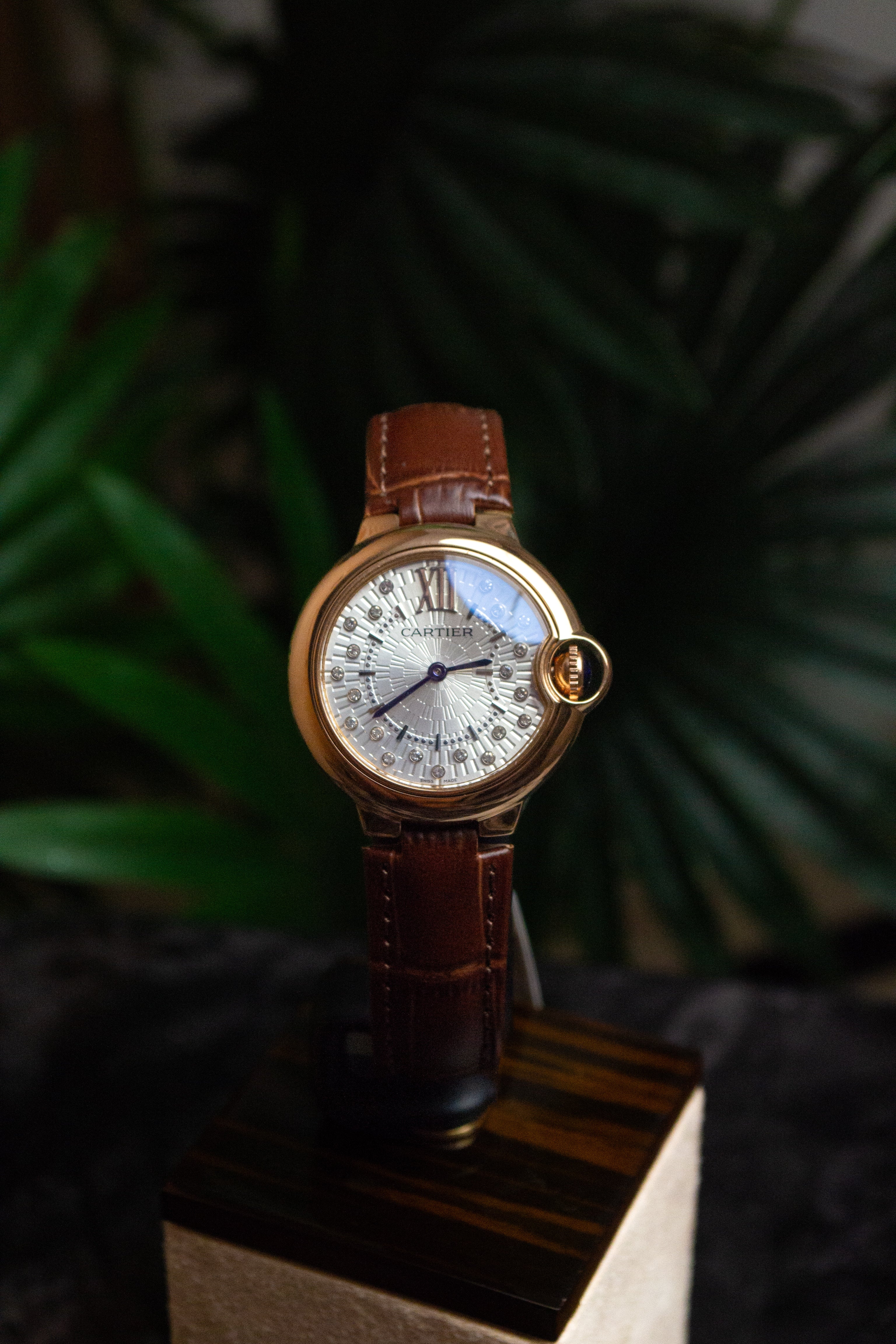 Cartier "Ballon Bleu" Brown For Lady