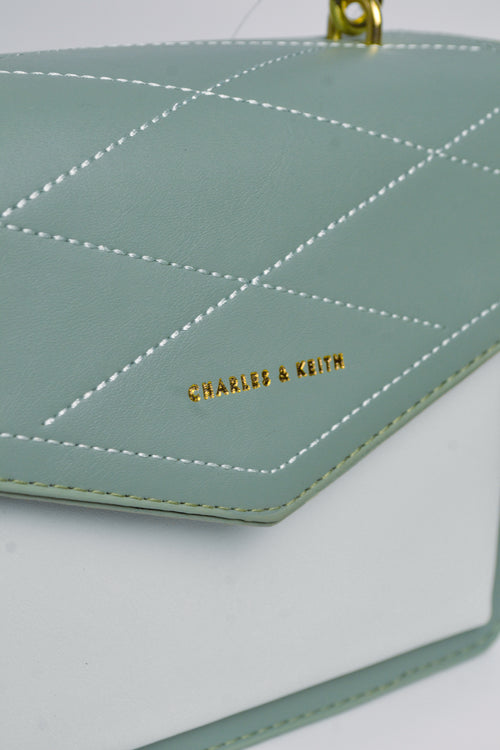 Charles & Keith Green Handbag