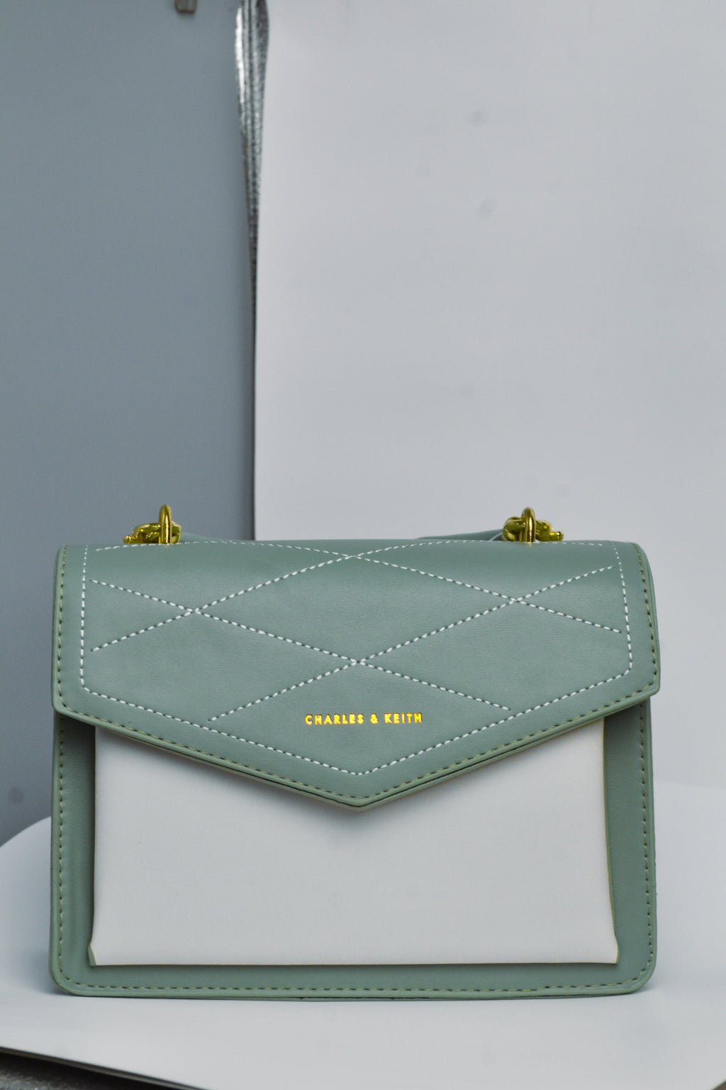 Charles & Keith Green Handbag