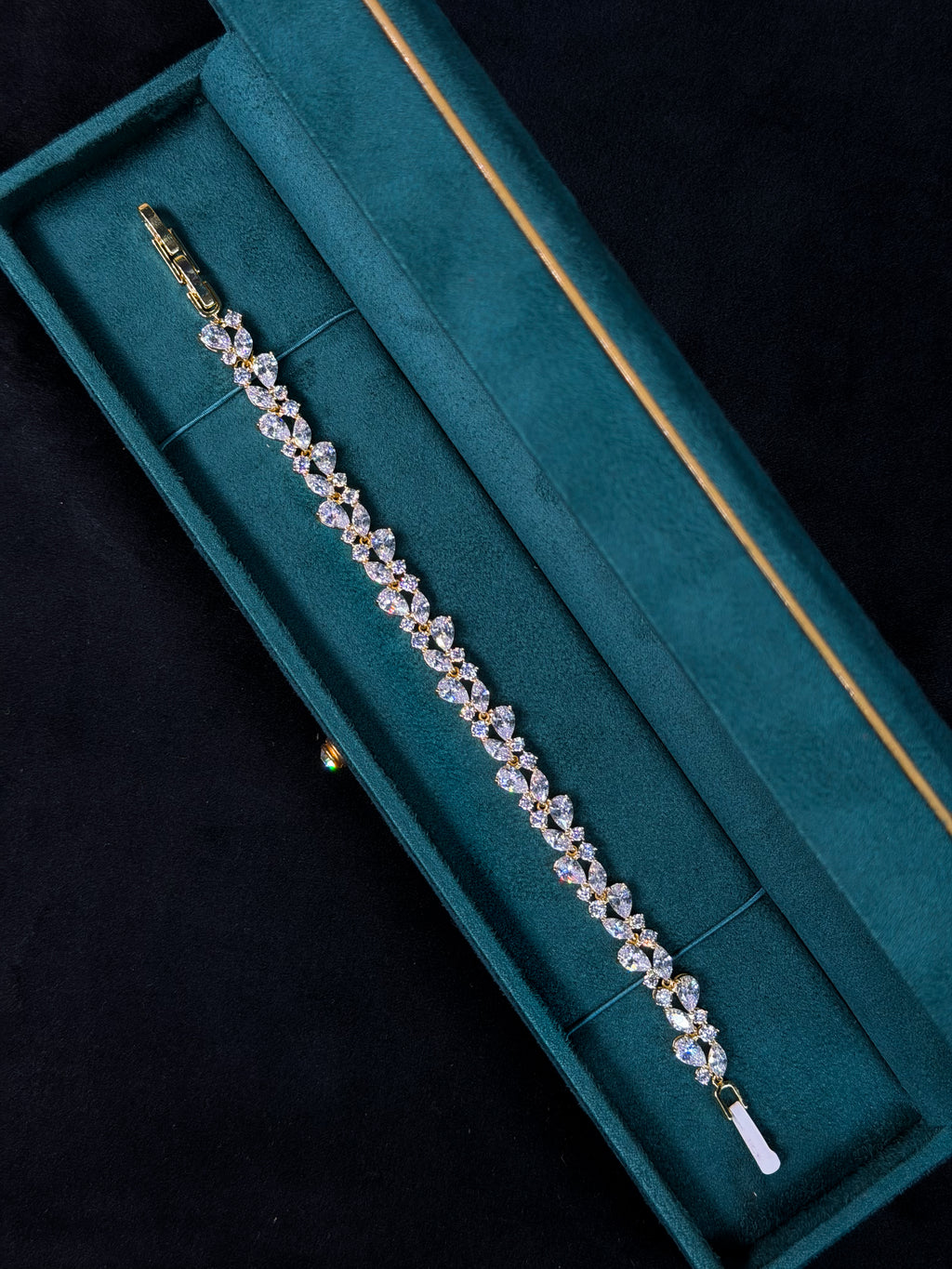 Golden Vine Tennis Bracelet